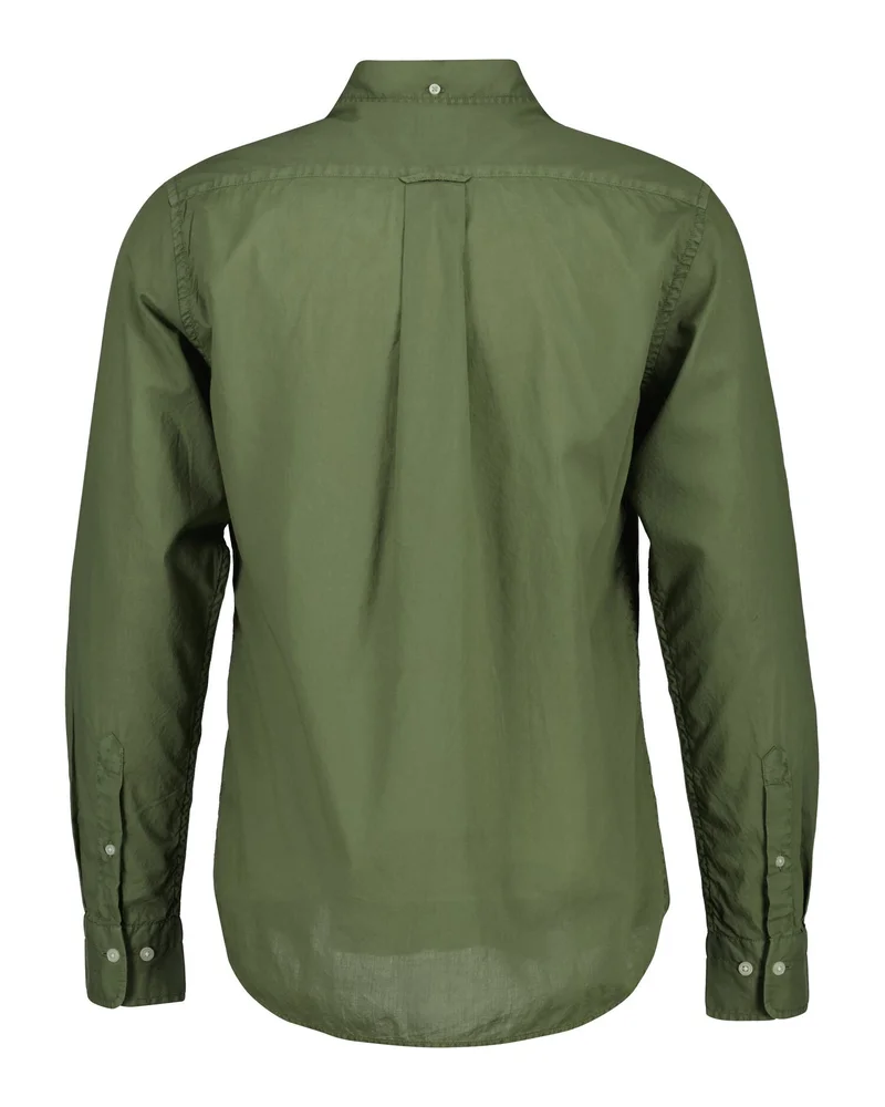 غانت Regular Fit Garment-Dyed Cotton Voile Shirt