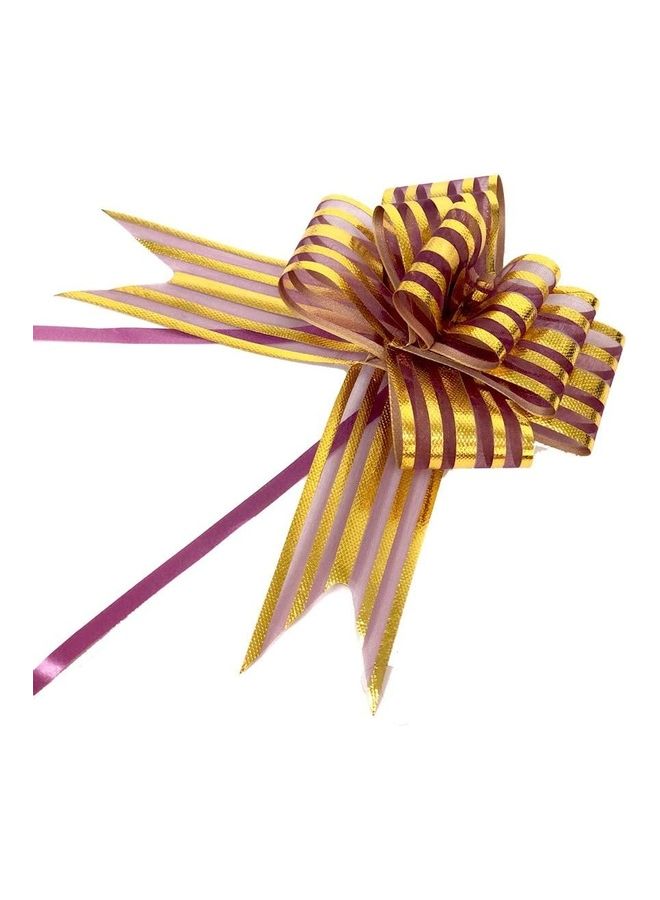 Loquat 100-Piece Pull Bow Purple/Gold - Image 1