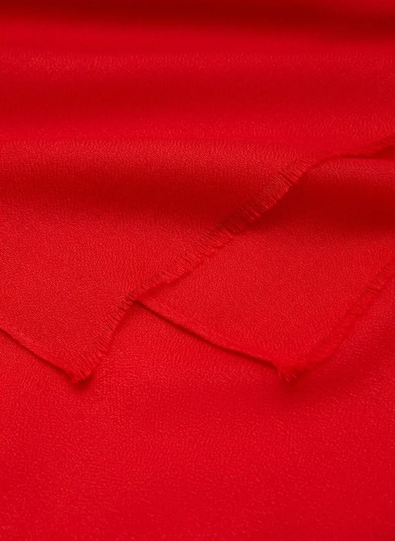 مانجو Plain shawl with frayed ends
