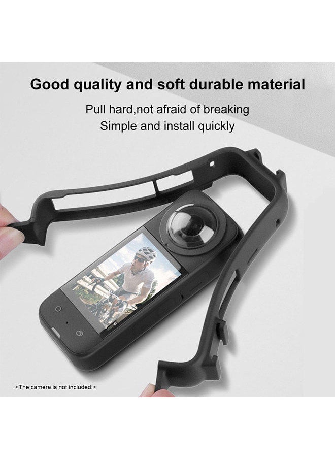 PULUZ - PULUZ Panorama Camera Protective Frame Video Cage with Dual Cold Shoe Tripod Adapter Mount Camera Vlog Accessories for Insta360 X3 - Image 1