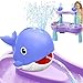 Infowush Water Table Pump Whale Rechargeable Water Pump for Water Table with Sprinkler 35 Hours NonStop Fun Summer Outdoor Water Toys Outside Water Play Table Accessories for Kids Toddlers Purple - Image 2