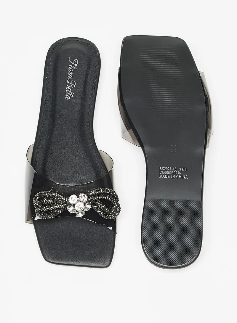 Flora Bella By Shoexpress Womens Embellished Slip On Sandals Ramadan Collection