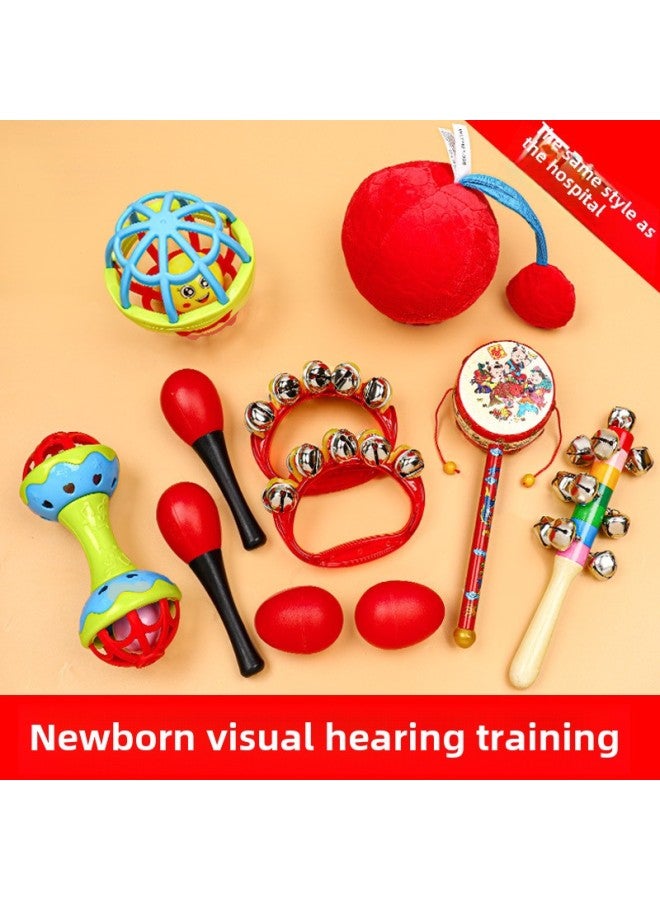 Baby Hand Rattle Toy 3-6-12 Months 0-1 Years Old Baby Newborn Children Educational Early Education Toy-Color:【Black And White Ball】 0-12 Months Follow-up, Listen-up And Grasp Training Package (Sand - Image 2