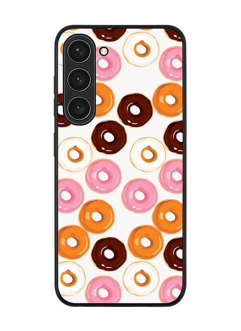 Rugged Black edge case for Samsung Galaxy S23+ 5G Slim fit Soft Case Flexible Rubber Edges Anti Drop TPU Gel Thin Cover - Donut Drops
