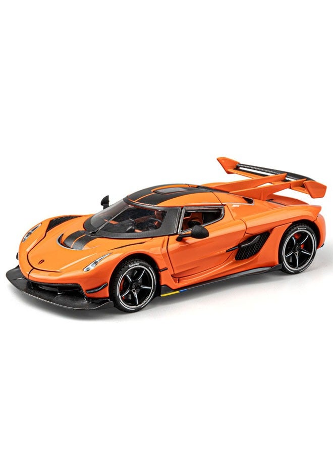 general Large Koenigsegg 1:24 car imitation real alloy supercar kids toy car car model boys collection - Image 1