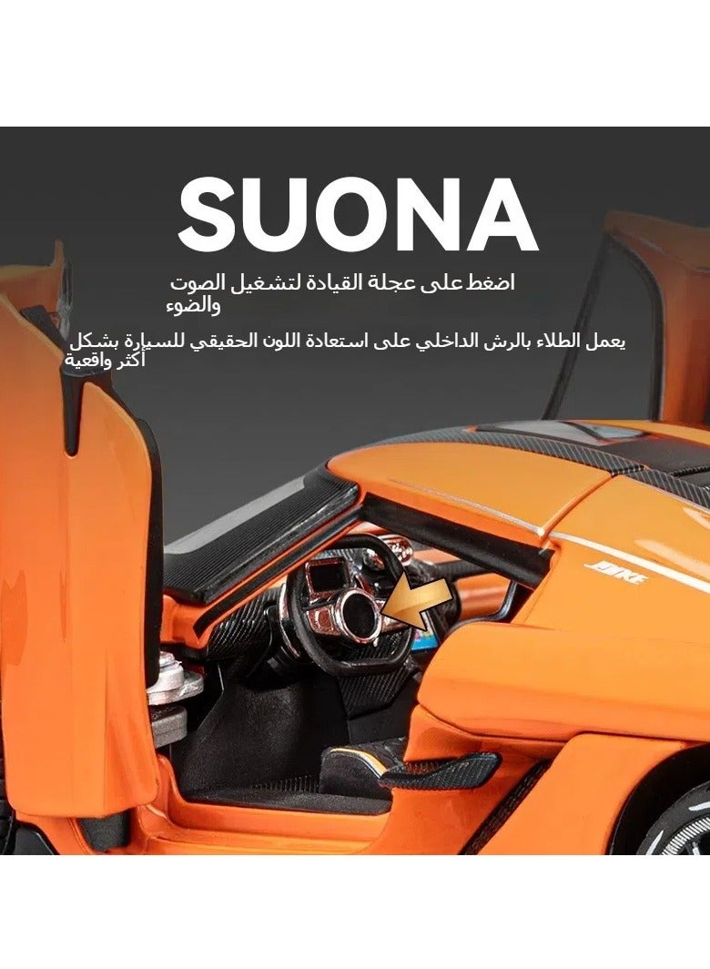 general Large Koenigsegg 1:24 car imitation real alloy supercar kids toy car car model boys collection - Image 3