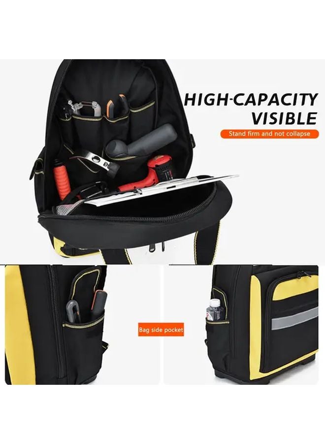 Heavy Duty Tool Backpack Water Resistant 21 Inches For Electrician Plumber - Image 4