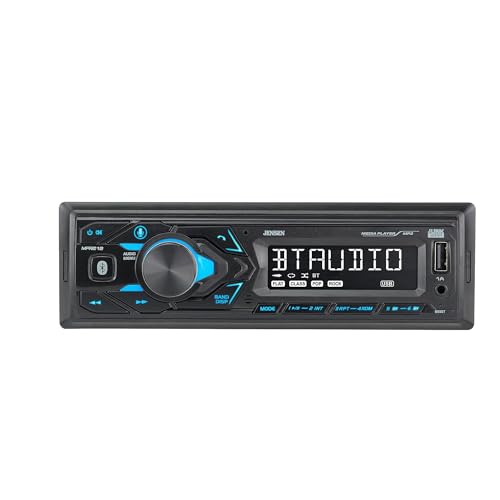 Jensen راديو سيارة JENSEN MPR210 بشاشة LCD 7 أحرف | مساعد صوتي بالضغط للتحدث | مكالمات بلوتوث بدون استخدام اليدين وبث الموسيقى | راديو AM/FM | تشغيل وشحن USB | ليس CD - Image 1