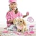 Airbition Plush Toy Dog for Girls Interactive Dog Puppy Toys for 2 3 4 5Year Old Toddler Kids Walking Barking Tail Wagging Remote Control Realistic Stuffed Animal 11 Accessories - Image 2