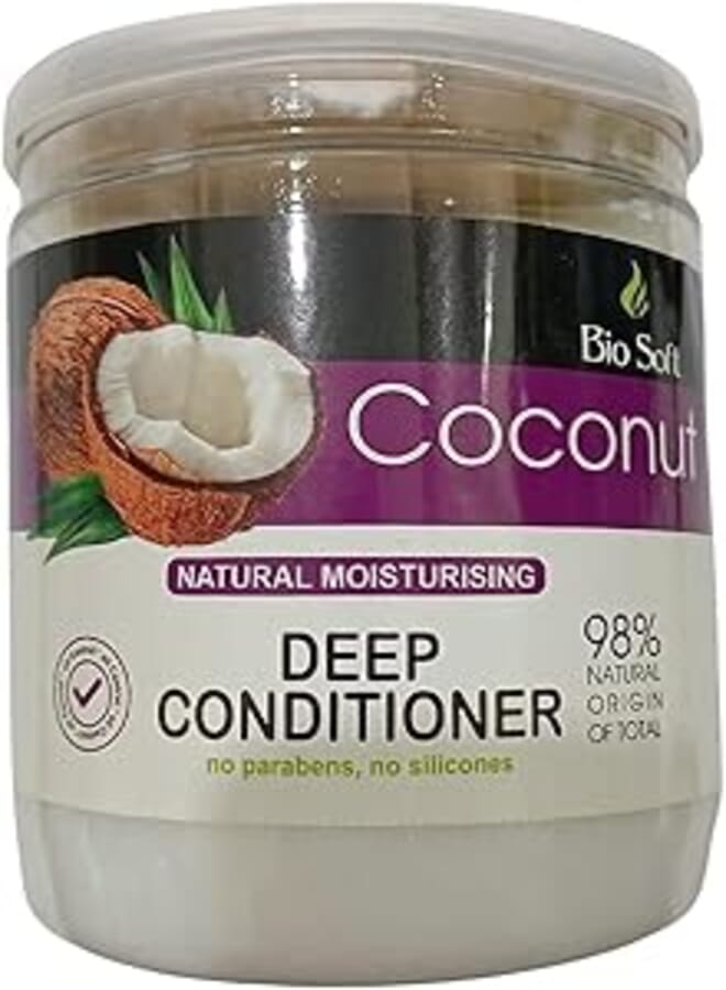 Bio Soft coconut deep conditioner 98% natural origin of total 650GM .