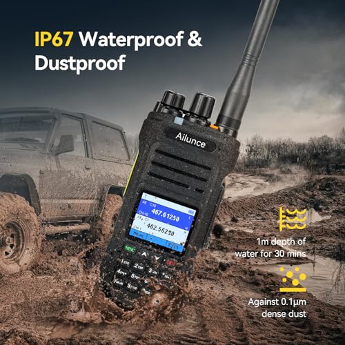 Retevis Ailunce HA1G GMRS Radio, IP67 Waterproof, GMRS Handheld Radio with Cable, Support Chirp, NOAA, 2800mAh, Repeater Capable Two Way Radio with USB-C Charging, for Offroad, Emergency - Image 4