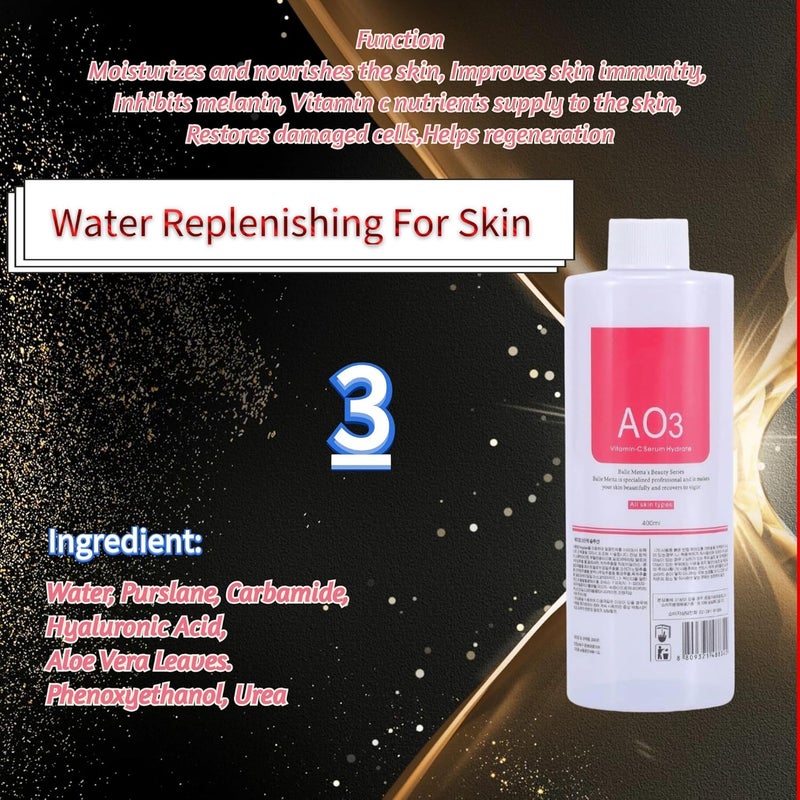 Marfort AO3 Aqua Peeling Solution Top Salon Skin Scrub Hydra Skin Scrub Special Solution Small Bubble Solution 400ml - Image 3