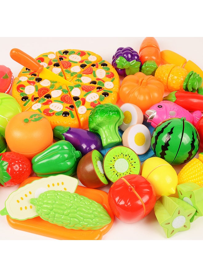 Children's Play House Kitchen Early Education Educational Toys Fruit Cut And Play Cut And See Cut Fruit Vegetables Single-Color:Broccoli - Image 3