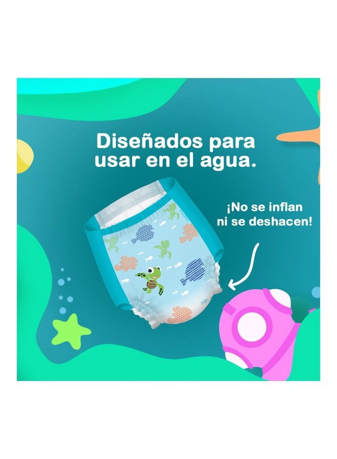 HUGGIES حفاضات سباحة هاجيز ليتل سويمرز القابلة للاستخدام مرة واحدة، الحجم م (24-34 رطل)، 11 قطعة - Image 2