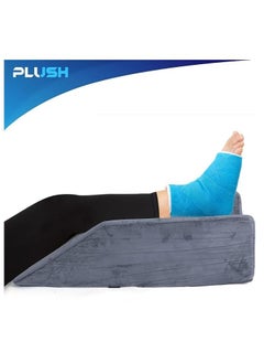 Plush Plush Leg Pillow Foam Elevation Support Stability & Pain Relief during Accident Recovery, Surgery, Injury, or Rest. Raises and Stabilizes Your Knee Ankle Wrist with Comfort  - Image 3