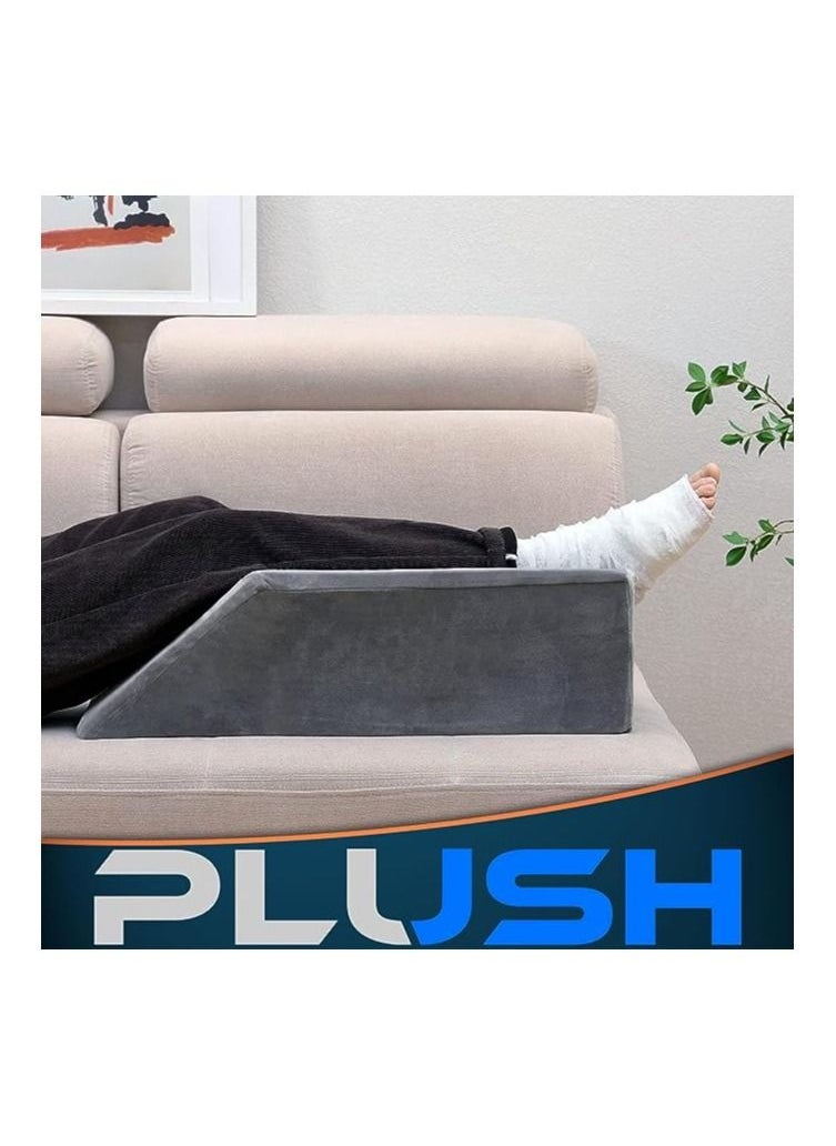 Plush Plush Leg Pillow Foam Elevation Support Stability & Pain Relief during Accident Recovery, Surgery, Injury, or Rest. Raises and Stabilizes Your Knee Ankle Wrist with Comfort  - Image 5