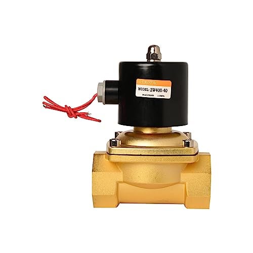 HYCO Diaphragm Operated Electric Solenoid Valve NPT Normally Closed NC Direct Action AC 220V for Water, Air, Gas, Fuels (2W-400-40 1-1/2") - Image 1