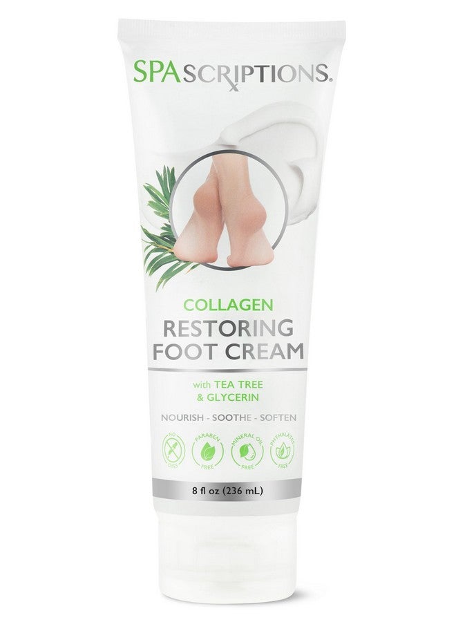 سباسكريبشنز كريم استعادة الكولاجين للقدمين، علاج للقدمين الجافة والمتشققة، مرطب ومصلح بشجرة الشاي والجلسرين وحمض الجليكوليك، أنبوب 8 أونصة - Image 2
