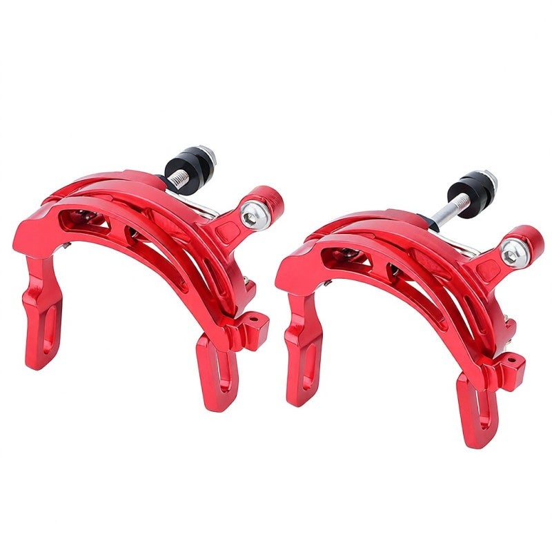 Lp Litepro Rear Bike C Caliper Red Aluminum Alloy - Lightweight Symmetrical Design - Hollow Structure for Road Cycling Bikes - Image 1