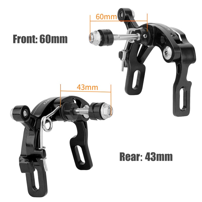 Lp Litepro Rear Bike C Caliper Red Aluminum Alloy - Lightweight Symmetrical Design - Hollow Structure for Road Cycling Bikes - Image 2