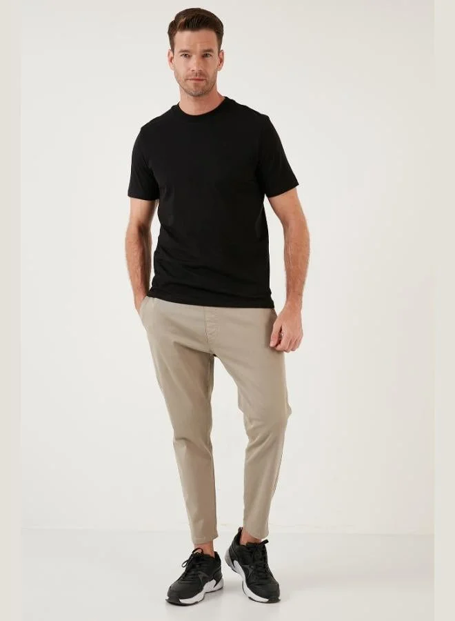 Buratti  Buratti Cotton Regular Fit Crew Neck Basic T Shirt Men's T SHIRT 59020201 for Men | Best Price UAE