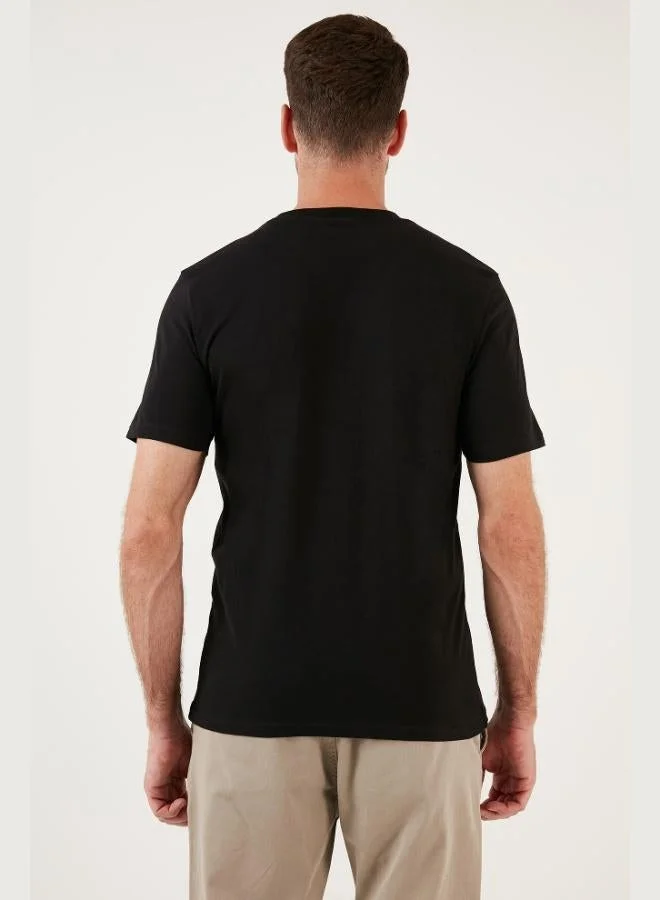 Buratti  Buratti Cotton Regular Fit Crew Neck Basic T Shirt Men's T SHIRT 59020201 for Men | Best Price UAE