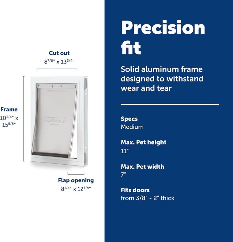 PetSafe Freedom Aluminum Dog and Cat Door - Durable Frame for Medium Pets - Image 4