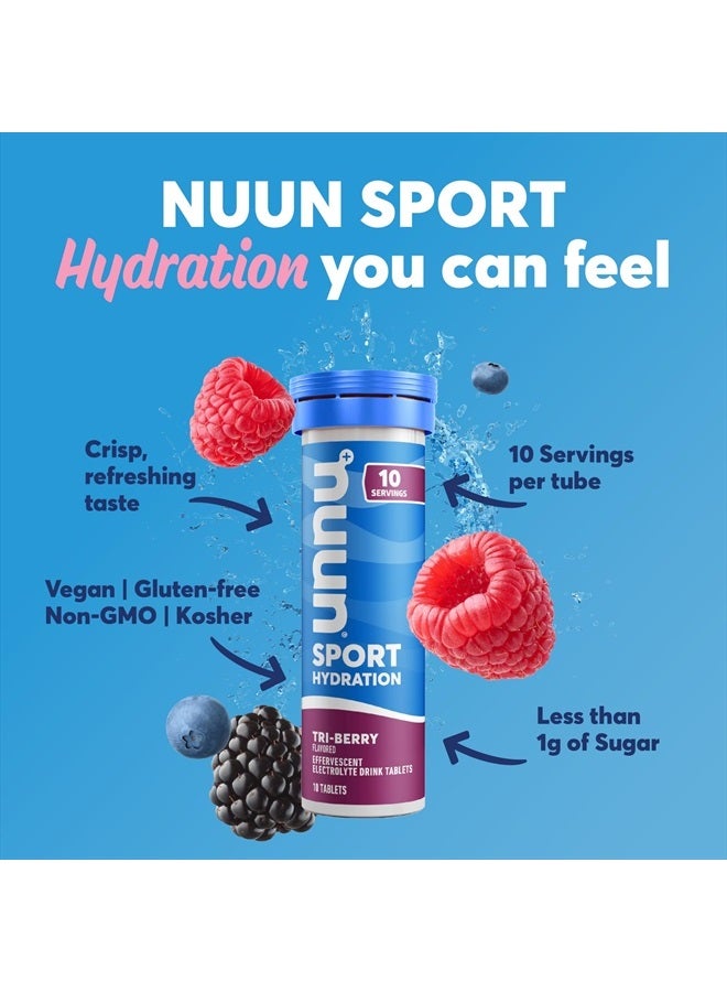 Nuun Sport: Electrolyte Drink Tablets, Tri-Berry,10 Count (Pack of 4)  - Image 2