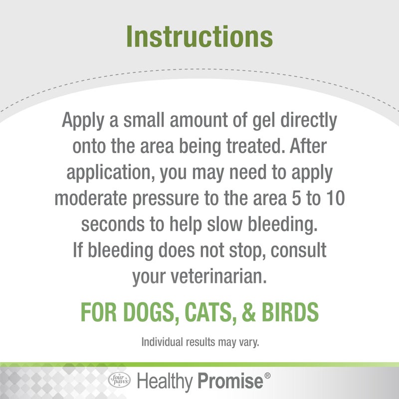 Four Paws Healthy Promise Quick Action Blood Stopper Styptic Gel for Dogs & Cats, 1.16 oz. - Image 4