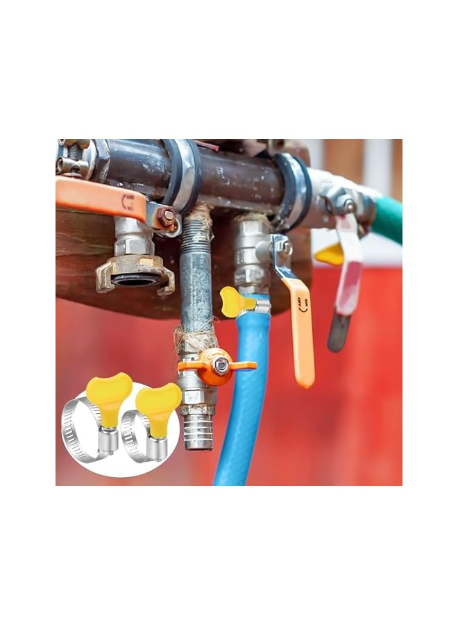 PROMASS promass Pack of 20 Stainless Steel Hose Clamps Adjustable Hose Clamps Pipe Clamps Hose Spring Clamps Petrol Hose Clamps Pipe Clamps Set for Home Gas Pipe Water Pipe Tank Tubing 16-25/19-29 mm  - Image 2
