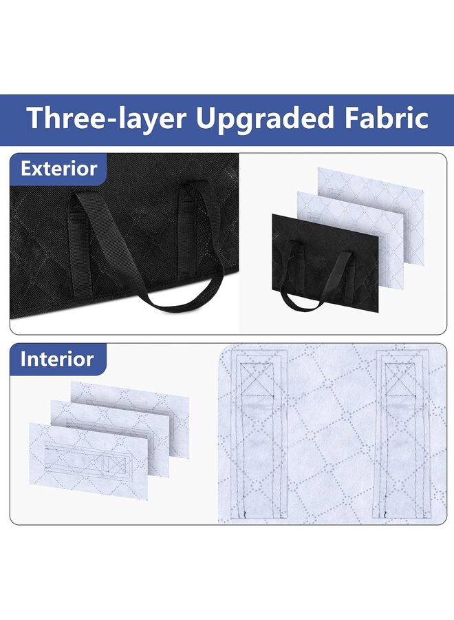 يُسلِّم صندوق تخزين القبعات، تخزين واسع لقبعات البيسبول، منظم قبعات بسعة كبيرة لخزانة الملابس، حامل قبعات يحمل ما يصل إلى 40 قبعة (أسود) - Image 3