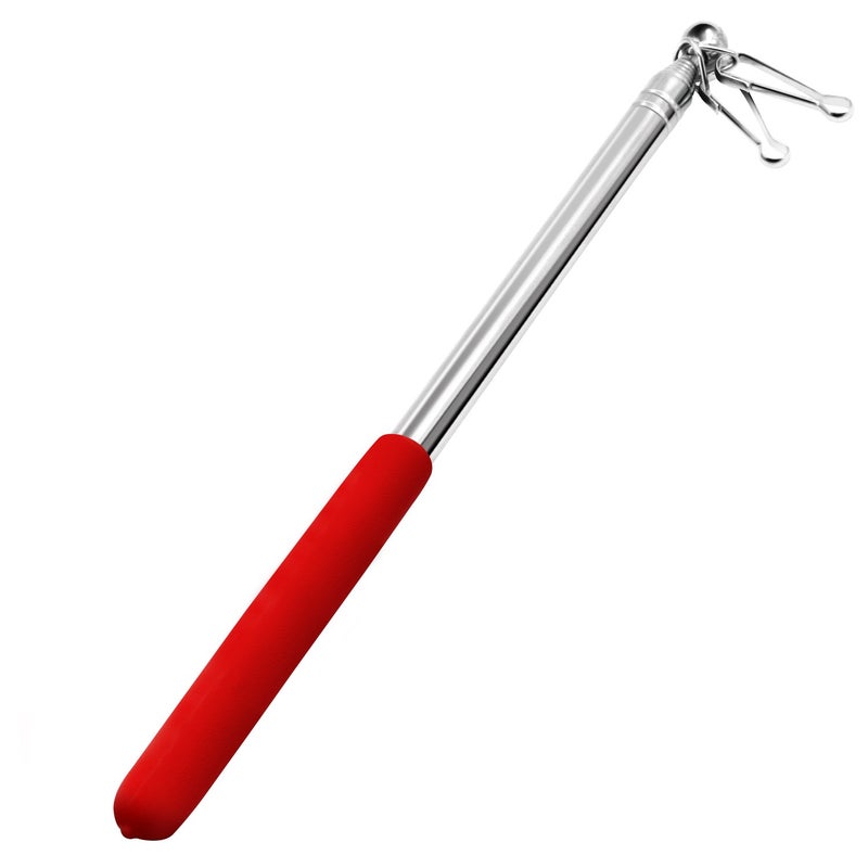 Anley 4 Feet Telescopic Handheld Flagpoles ANLEY Portable Staff with Clips Lightweight Extendable Stainless Steel with AntiSlip Grip Collapsable Flag Pole for Tour Guides Pointer for Teachers - Image 2