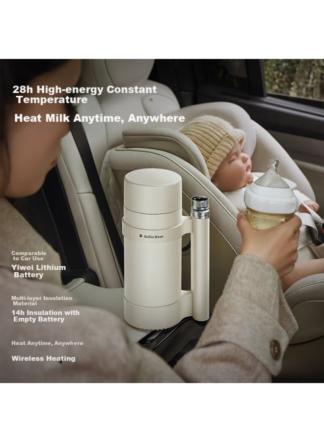 Snow Bear Snowbear Constant Temperature Thermos, Baby Insulated Water Bottle, Milk Bottle, Giant Constant Temperature Cup, 800ml Electric Heating Cup, 5091 - Image 5