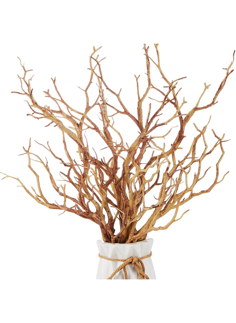 Chuangdi 8 Pieces Dried Tree Branches Artificial Antler Branch Manzanita Branches Plastic Tree Branches for Decoration for Christmas Party Various Festivals Home Hotel Decoration Coffee 