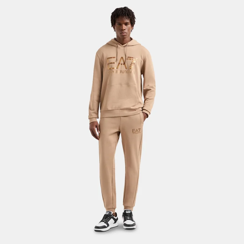 EA7 Emporio Armani Beige Men's Train Logo Series Hoodie for Men | Best Price UAE