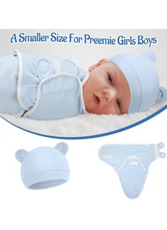 Dominy 3-Pack Baby Swaddle Blankets for 0-6 Months, 100% Cotton Adjustable Swaddling Sleep Sack, Super Soft Newborn Essentials for Girls & Boys, 73x50cm  - Image 2