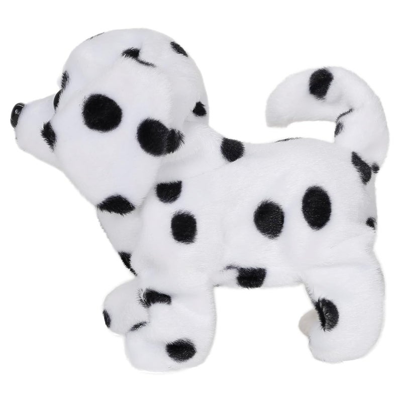 Hamleys كلاب البج في اللعب - لعبة كلب ناطق ومشاة ناعمة | ألعاب حيوانات تفاعلية للأطفال من عمر 3 سنوات فما فوق | هدية عيد ميلاد للأطفال | لعبة دمية كلب محشوة | ألعاب تعمل بالبطارية، أسود-أبيض - Image 3