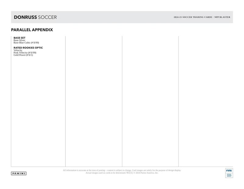 Panini 2024/25 بانيني دونروس كرة القدم صندوق بطاقات التداول 6 عبوات (نسخ حمراء مكعبة حصرية) - Image 4
