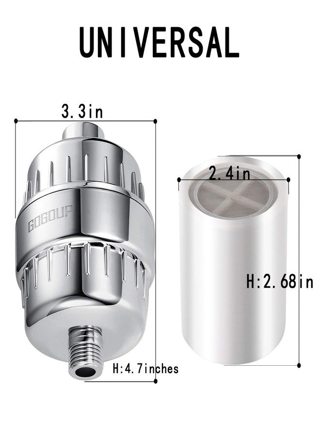 GOGOUP Universal Replacement Shower Filter Cartridge for Hard Water, 15-Stage Filter Cartridge-Reduces Chemicals Chlorine Transform Itching Eczema & Acne into Glowing Hair Nails & Skin Fast - Image 3