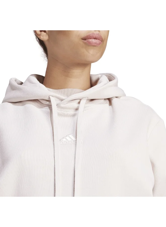 adidas أديداس سويت شيرت تدريب وردي بغطاء رأس M Lng Fl XS