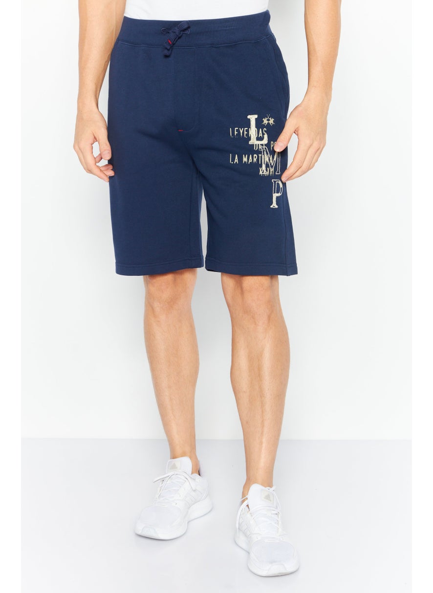 Men Brand Logo Drawstring Shorts, Navy - pzsku/ZCC3BA2884B2F2DC8D2B2Z/45/_/1726755640/8a1639ae-60a9-4068-b9b2-8afa4de23ba8