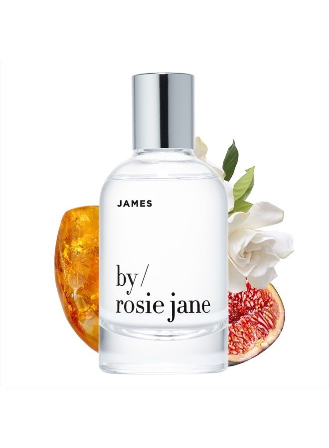 By Rosie Jane Eau De Parfum Spray (James) - Clean Fragrance for Women - Essential Oil Mist with Notes of Fig, Amber, Gardenia - Paraben Free, Vegan, Cruelty Free, Phthalate Free (50ml) - Image 1