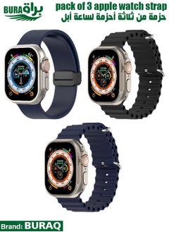 Apple Watch Band Strap For Apple Watch Ultra 2/Ultra 49mm, Series 10 46mm, 9/8/7 45mm, SE2/SE/6/5/4 44mm, 3/2/1 42mm