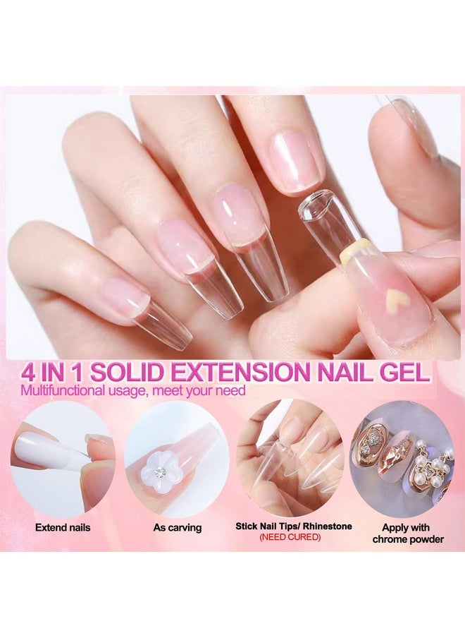 YEPYEPGO Solid Sculpture Builder Gel For Nails Nail Sculpting Gel Nonsticky Hand Solid Builder Gel Upgrade Hard Nail Extension Gel 3D Sculpting Gel For Nail Art Design Clear 15G  - Image 2