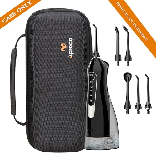 Aproca Case Compatible with COSLUS C20(F5020E) Water Dental Flosser Teeth Pick Cordless Oral Irrigator, Portable Storage Protective Bag for Accessories -Black (Case Only) - Image 5