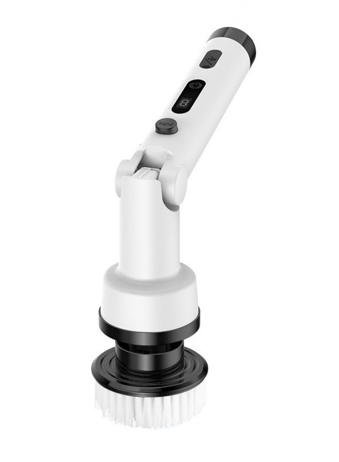Electric Rotary Cleaning Brush, Cordless Shower Cleaning Brush. it Is Equipped With 9 Replaceable Brush Heads. The Electric Scrubber Has 2 Adjustable Speed Levels. There Is Also An Adjustable Extension Handle For The Bathroom. Lt Is Applicable To Various Scenarios Such As Bathroom And kitchen Cleaning, Corners Of The House, Sofas, Etc.