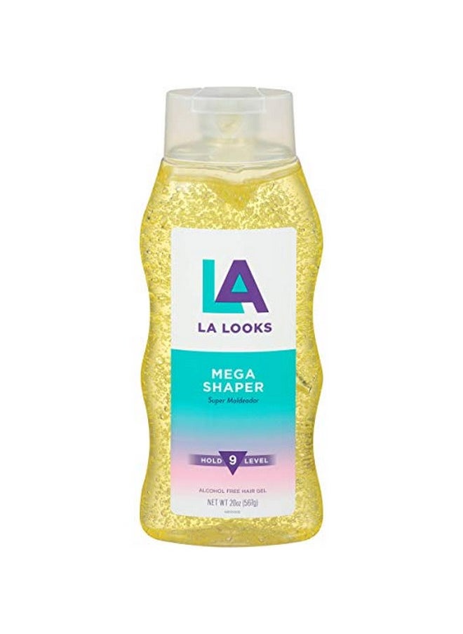 la looks Gel 9 Mega Mega 20 Ounce (Yellow) (591Ml) (6 Pack)  - Image 1