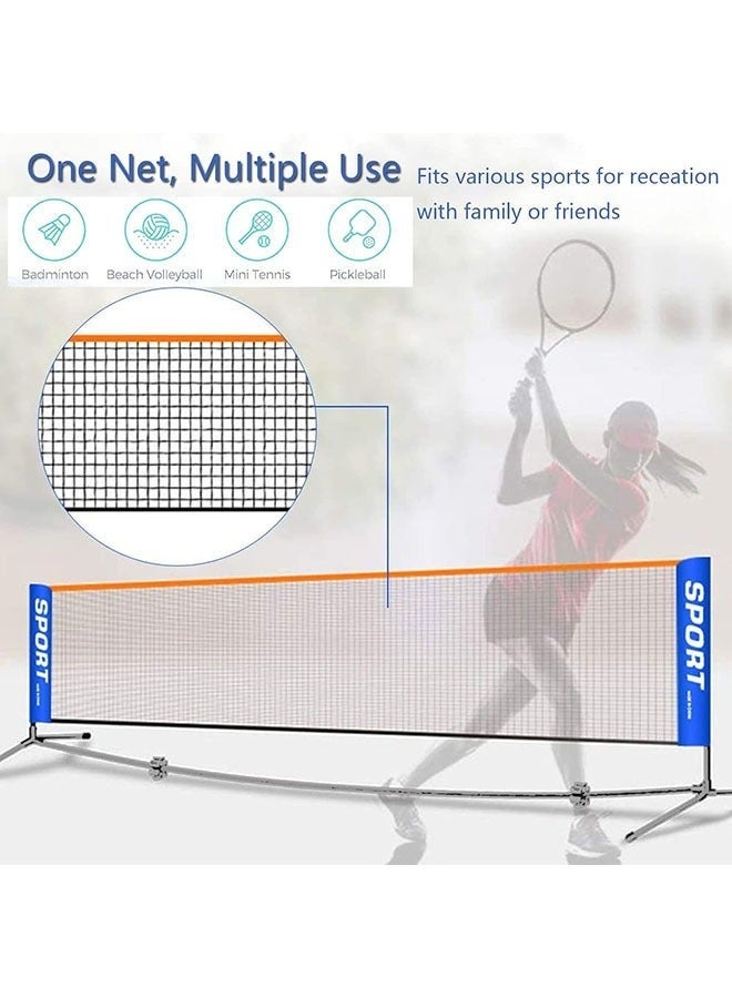 Arabest 3.1m Portable Badminton Net for Tennis,Soccer Tennis,Kids Adult Excellent Quality Volleyball/Pickleball Training Net Summer Indoor/Outdoor Fun Sports Net Used in Garden, Court Beach Backyard(No Include Pole) - Image 5