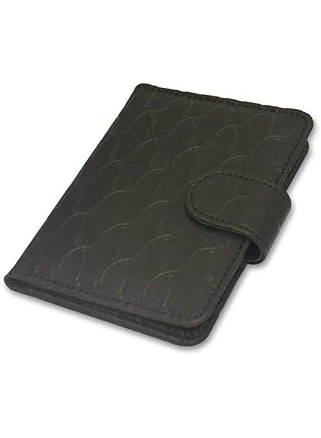 إف اي أس  Fsncex16Bkd1 حاملة بطاقات تنفيذية مع غطاء مبطن من البولي يوريثان الإيطالي مقاس 88 مم × 108 مم، أسود - Image 2