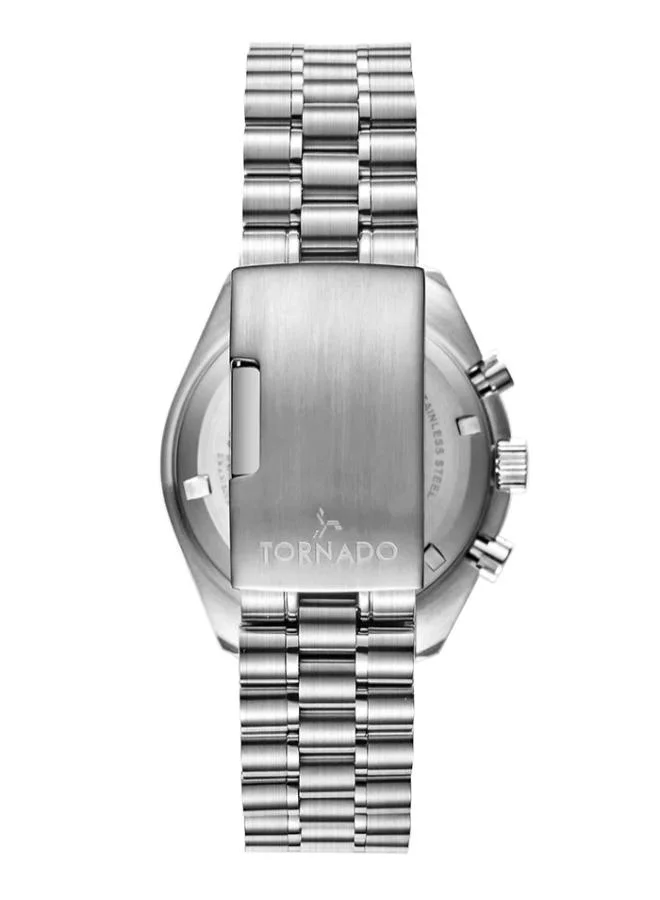 TORNADO Men's Stainless Steel Chronograph Watch T22103-SBSN - 42 mm